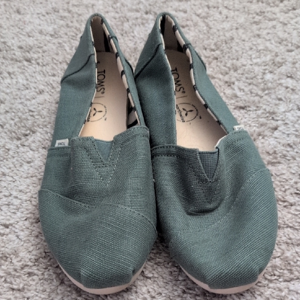 Toms Forest Canvas Slip-Ons